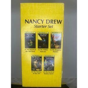 Nancy Drew Starter Set Mystery Stories 5 Book Collection & #28 & 29 - #296